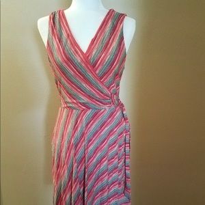 Bailey 44 sleeveless faux wrap dress